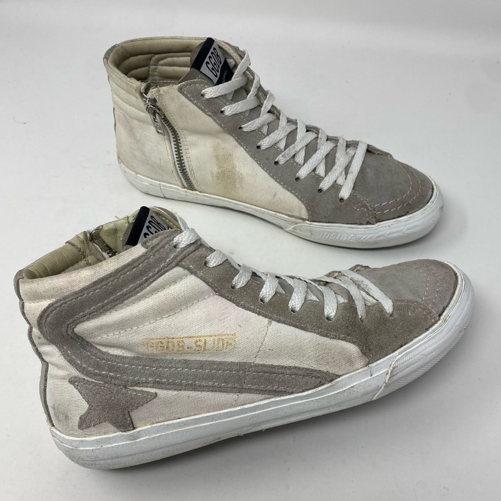 Golden Goose canvas and suede sneakers size 38/US 8